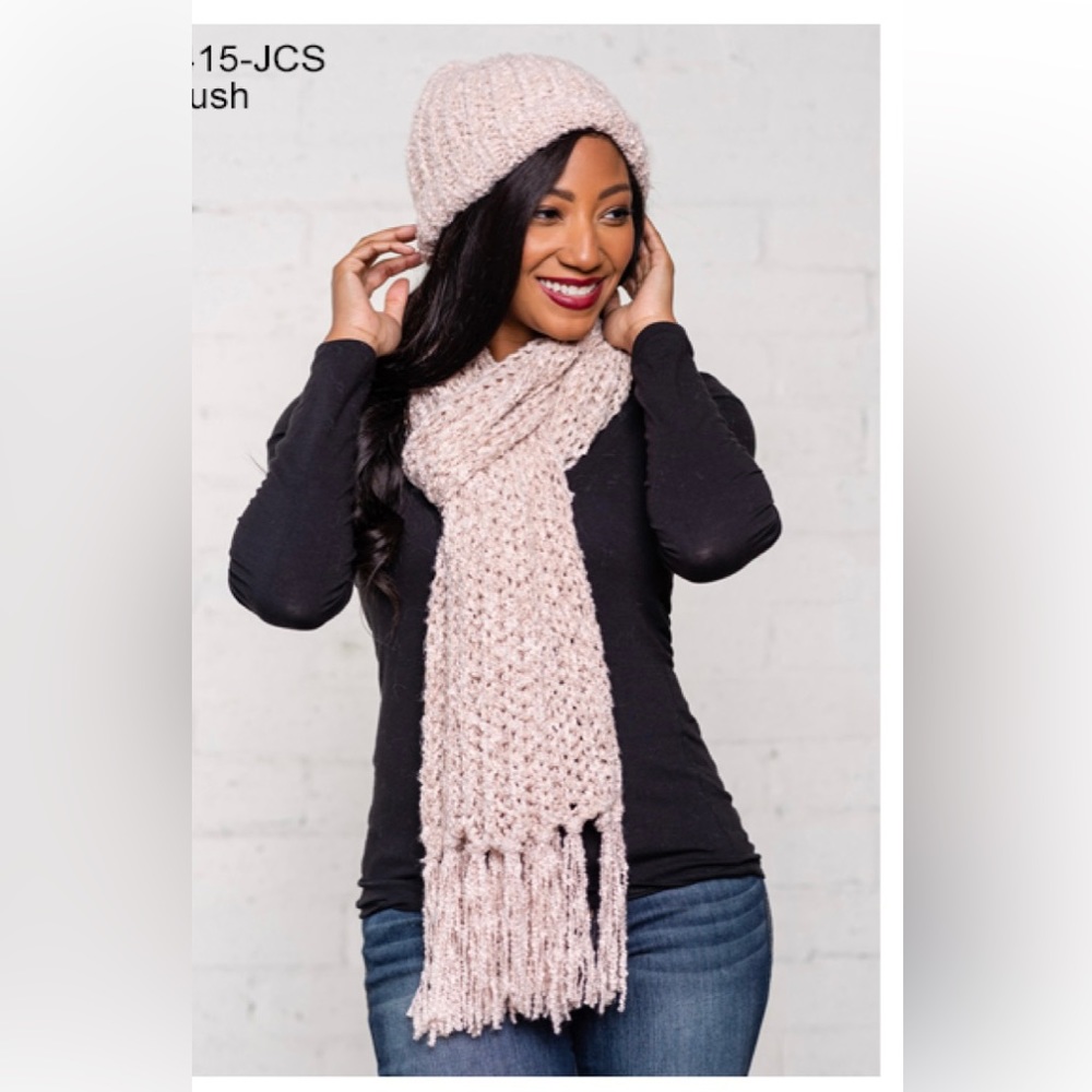 Cute hat and scarf set